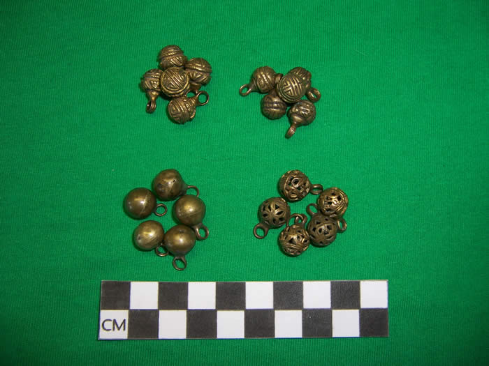 Chinese brass buttons