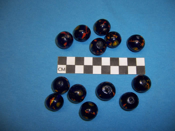 Chinese cobalt glass buttons