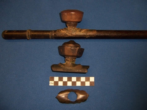 three opium pipe examples