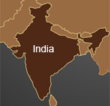 simple map outline of india