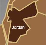 simple map outline of jordan