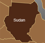 simple map outline of sudan