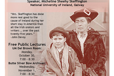 Irish Heroine’s Granddaughter to Speak in Missoula, Butte