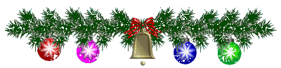 christmas garland with ornaments and twinkle lights