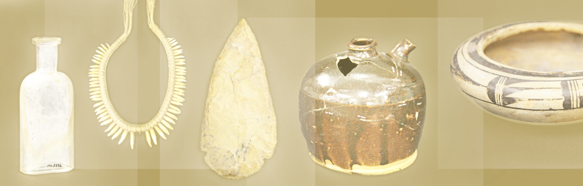 Objects on tan background