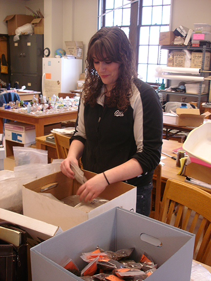 intern organizing collections