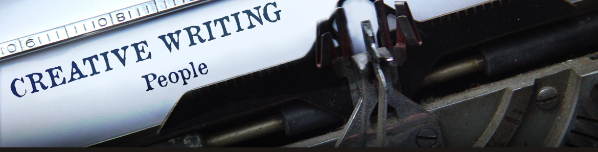 typewriter typing 'Creative Writing: People'