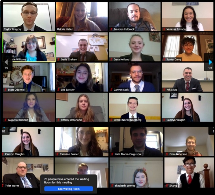 2020 conference staff on Zoom