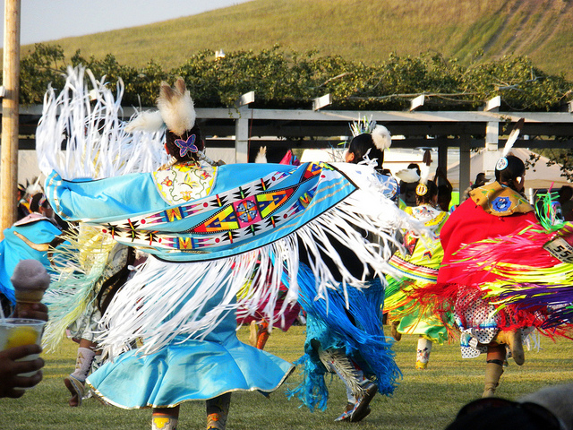 Chippewa Cree Pow Wow dancers.