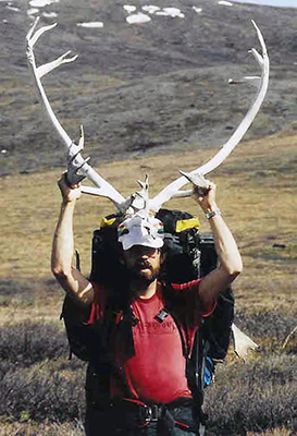 dave dyer hlding antlers over head